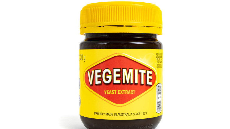 A jar of Vegemite spread 