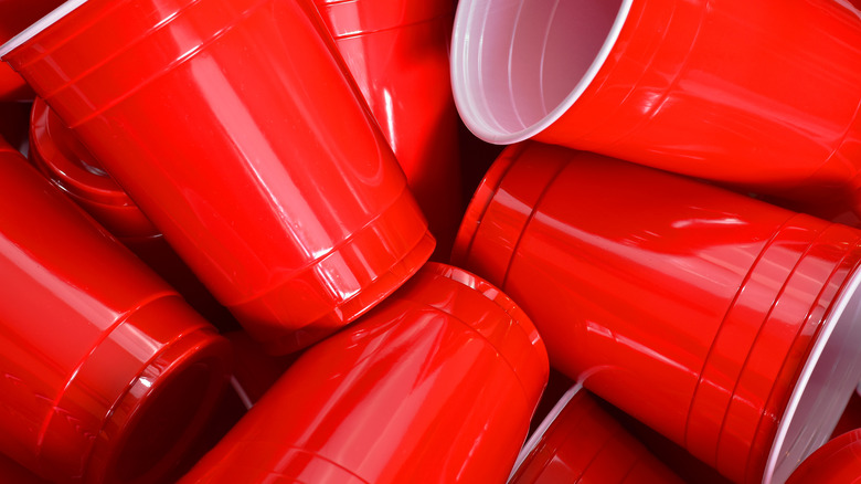 bunches of red solo cups