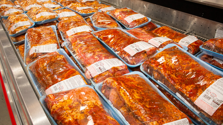 Marinated ribs in Costco deli aisle