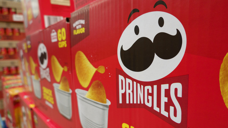 Pringles mascot on a box