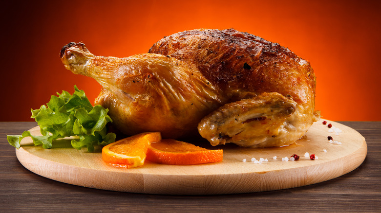 Whole roasted chicken
