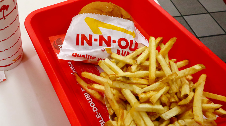 In-N-Out burger meal 