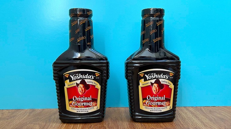 Two bottles of Mr. Yoshida's Original Japanese Barbecue Gourmet Sweet Teriyaki Marinade & Cooking Sauce