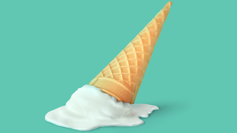 upside down vanilla ice cream