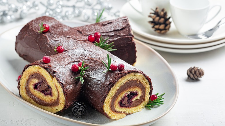 bouche de noel, yule log 
