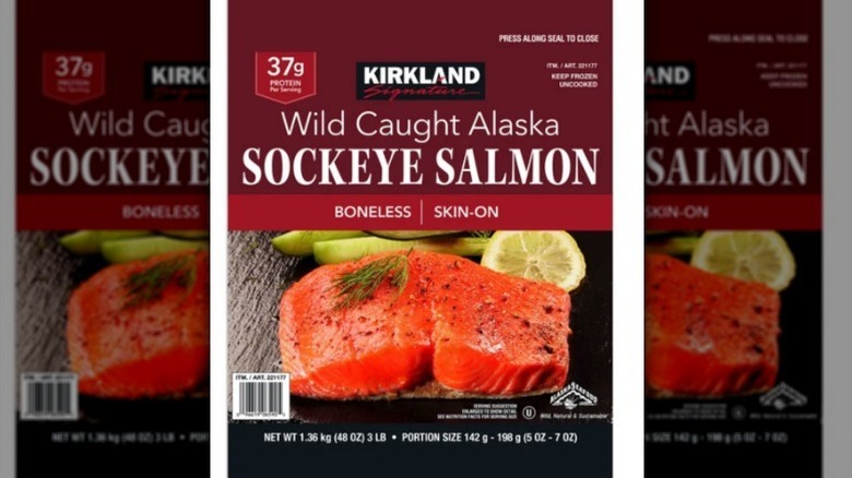 Kirkland wild caught salmon package