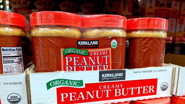 Kirkland brand peanut butter jars