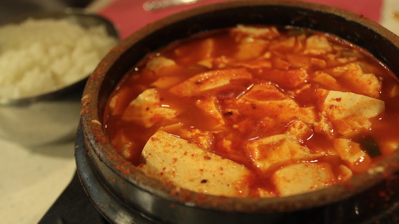 Soondubu Chigae in bowl