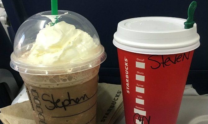 Starbucks cup names