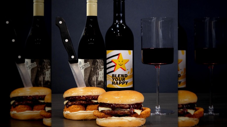 Carl's Jr. 'Blend Your Happy' wine