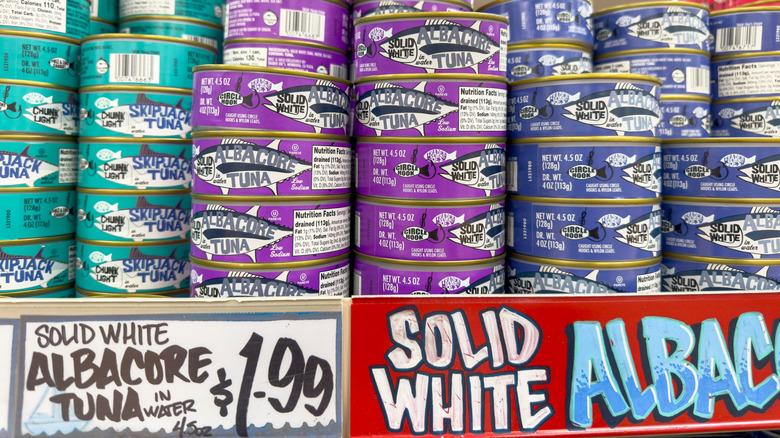 Cans of trader joe's tuna