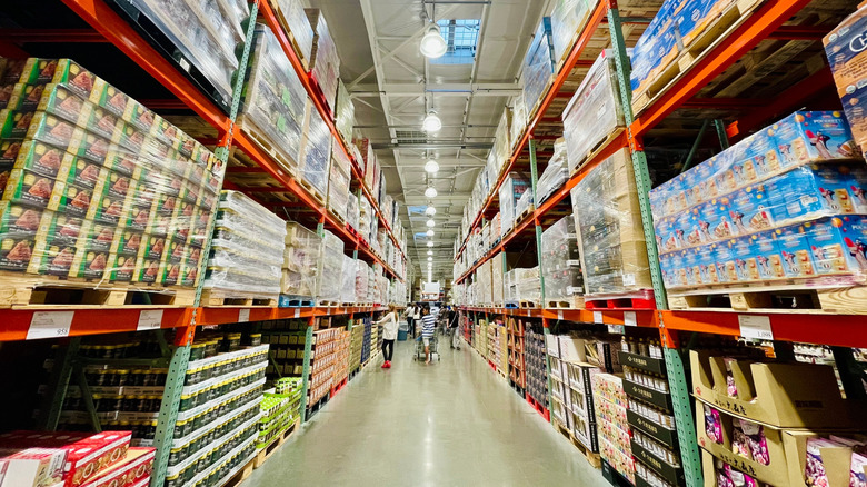 warehouse full of food and merchandise sold in bulk