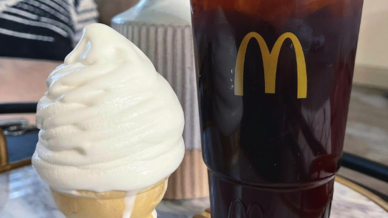 McDonald's coffee and ice cream