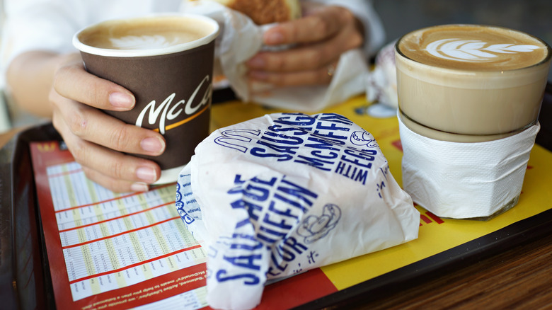 wrapped sausage mcmuffin