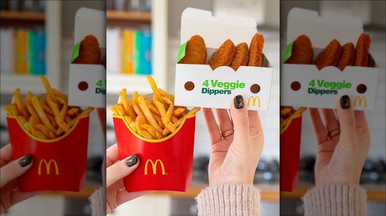 McDonald's fries and Veggie Dippers
