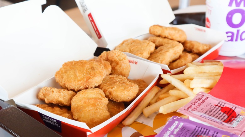 Chicken McNuggets and fries