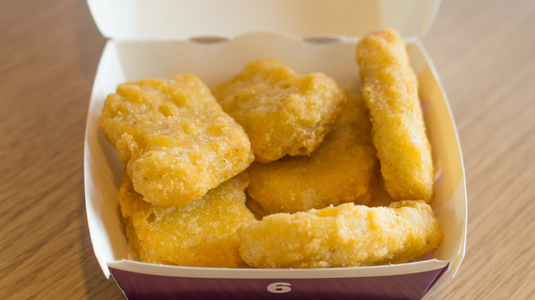 Chicken McNuggets in a box