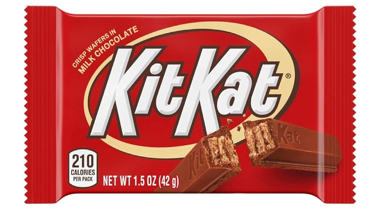 A KitKat bar isolated on a white background