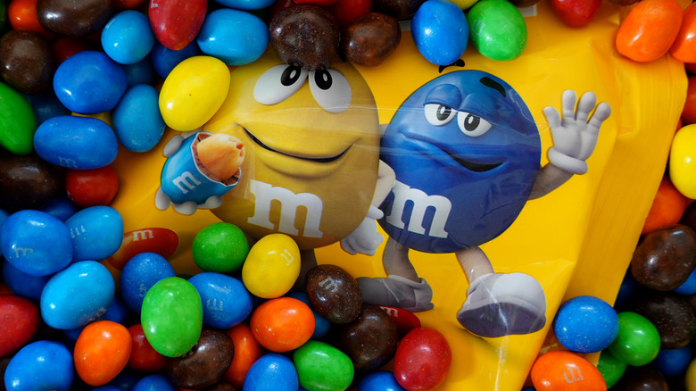 M&Ms candies and mascots