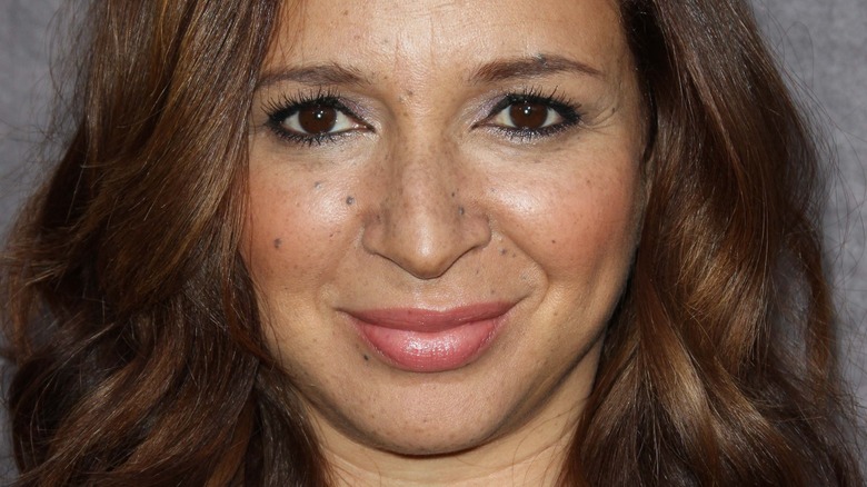 Maya Rudolph with hair down and slight smirk