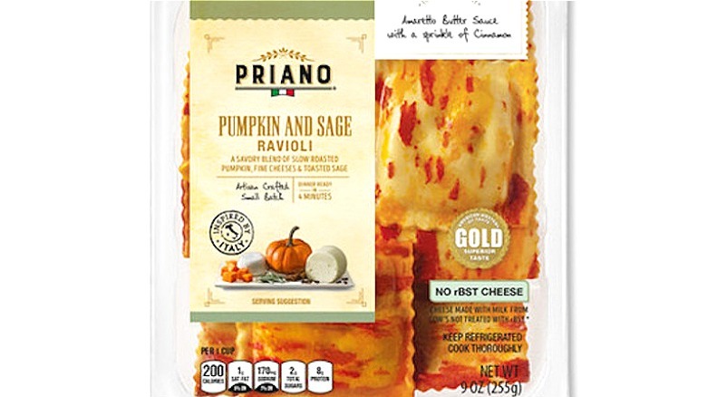 aldi's pumpkin and sage ravioli