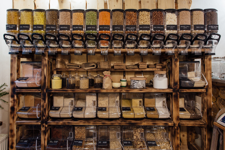 Bulk food items like nuts, seeds 