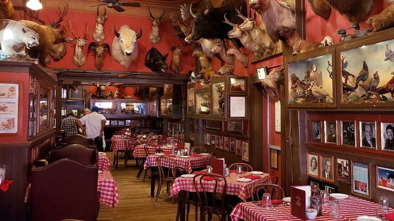 Interior of Buckhorn Exchange with taxidermied animals decorating the walls