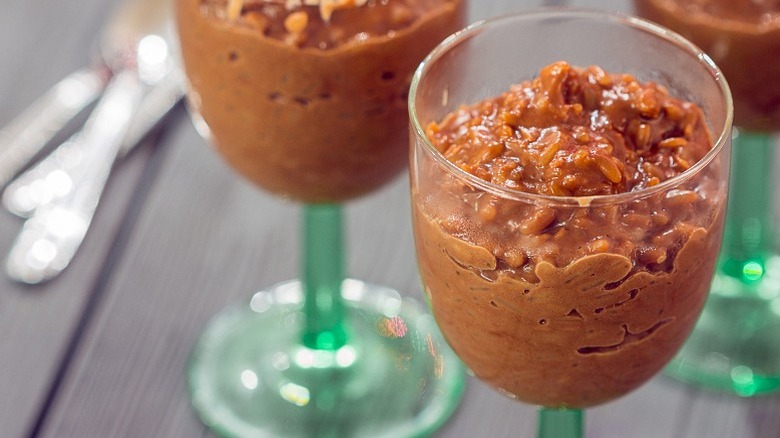 Chocolate rice pudding