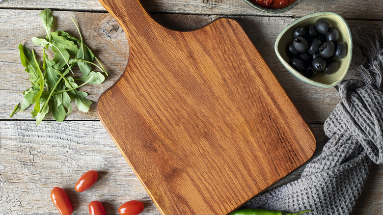 Wooden kitchen cutting board