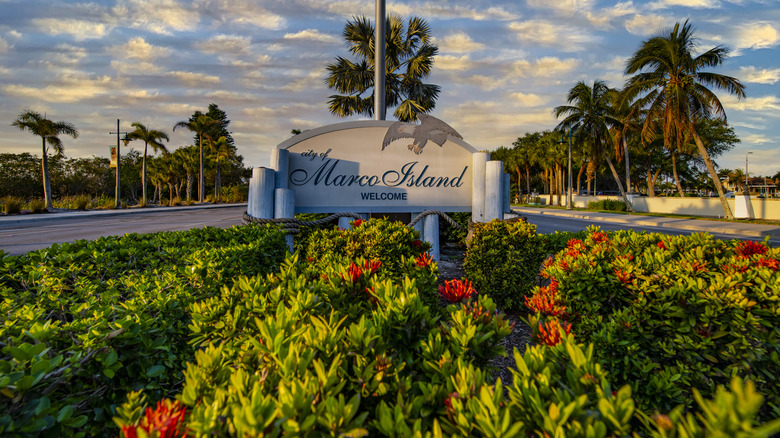 The entrance to Marco Island