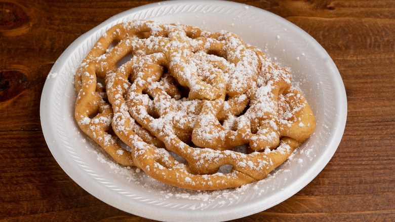 funnel cake on plate