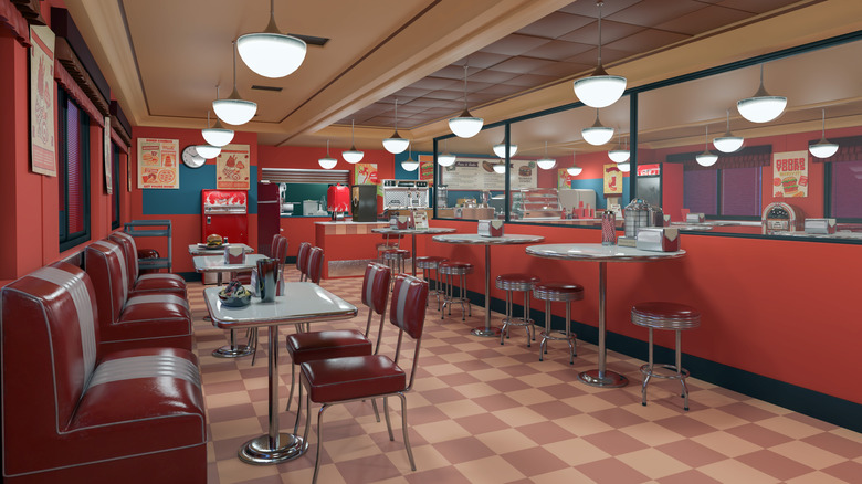 A retro American diner
