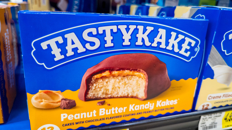 box of Tastykake peanut butter kandy kakes