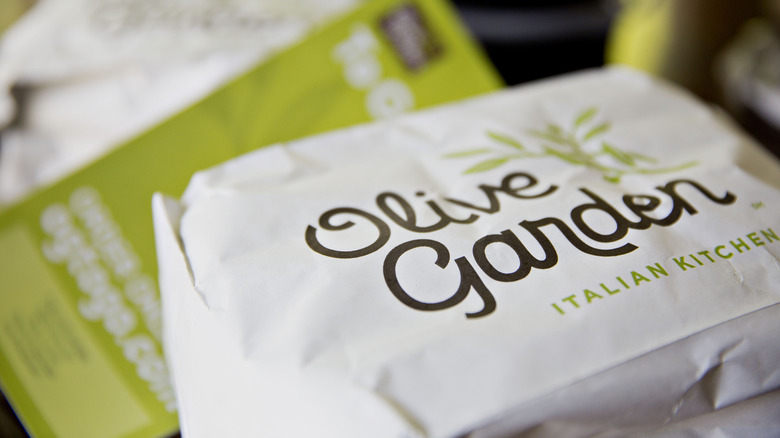 Olive Garden takeout bag