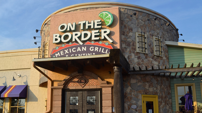 On the Border Mexican Grill signage outdoors