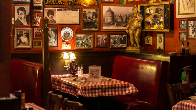 insdie a buca di beppo restaurant