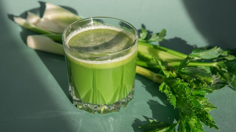 fresh pressed celery juice