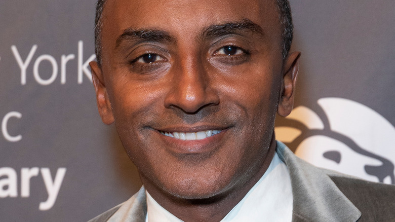 Marcus Samuelsson smiling at an event