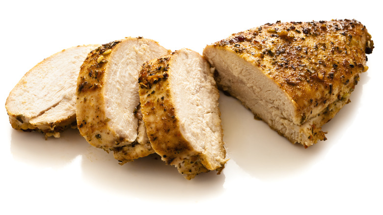 seasoned cooked chicken