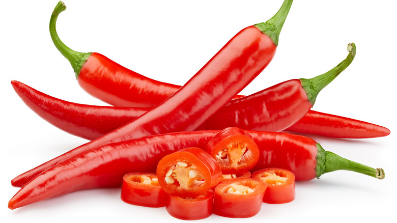 Fresh hot peppers