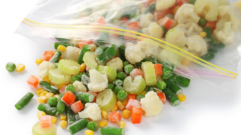 Chopped mixed vegetables