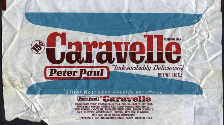 Caravelle Peter Paul Chocolate bar wrapper