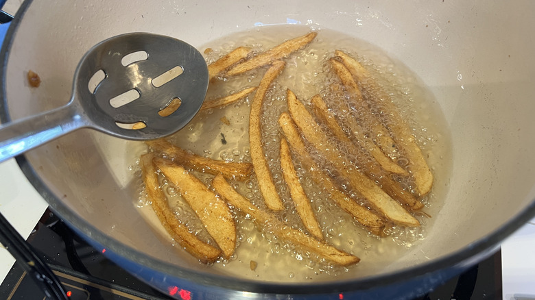 frying french fries in beef tallow