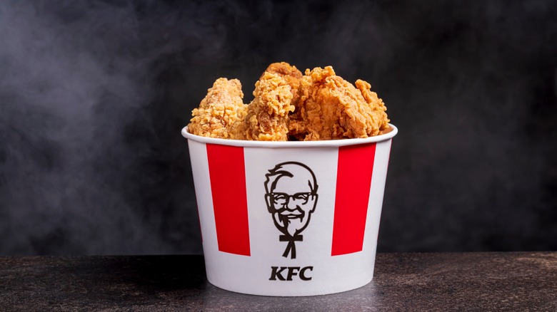 Bucket of KFC chicken