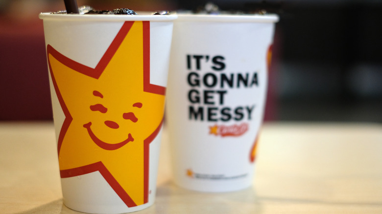 Carl's Jr. drink cups