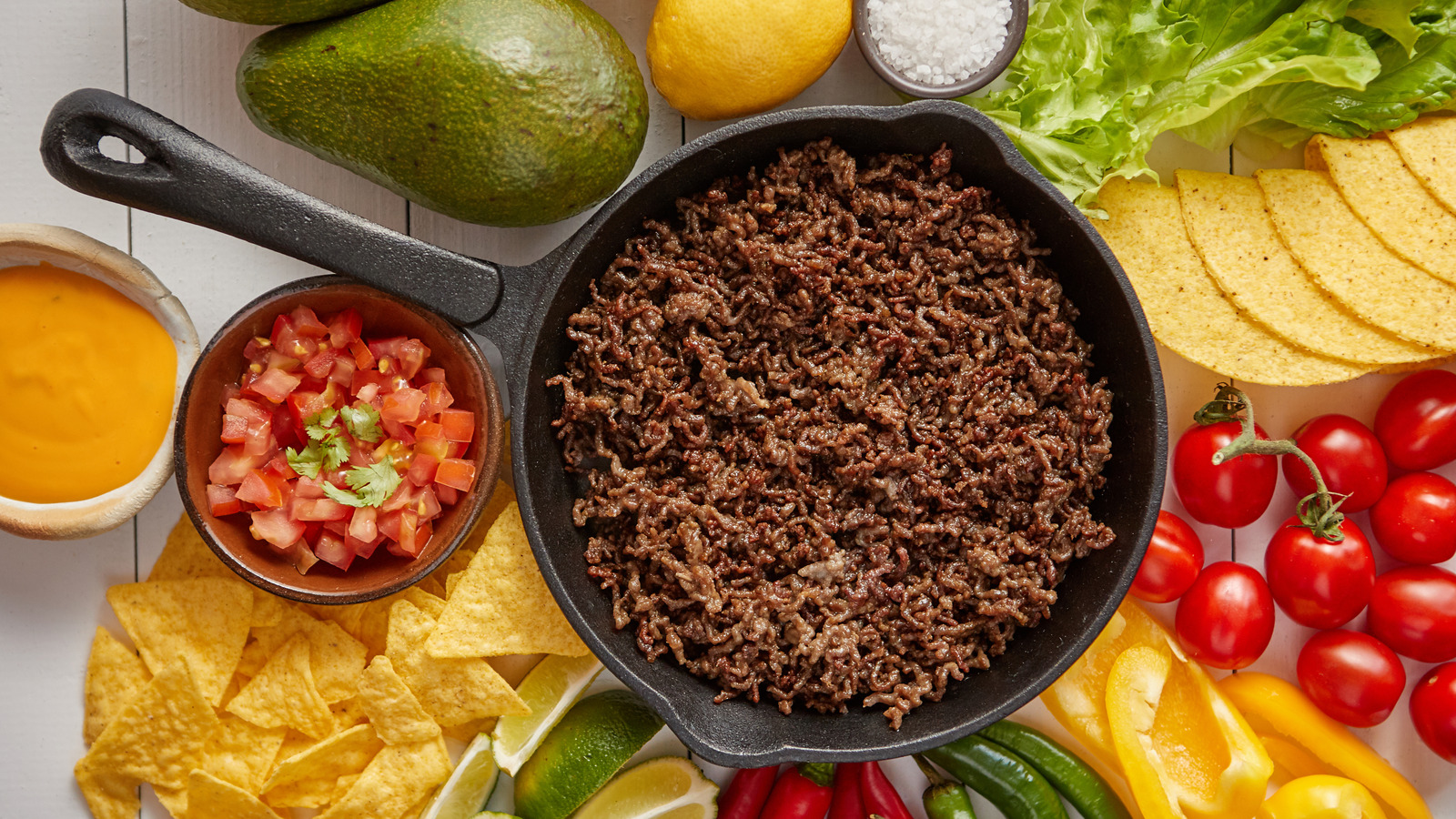 The Reason You Should Always Add Water To Taco Meat Cooked With A