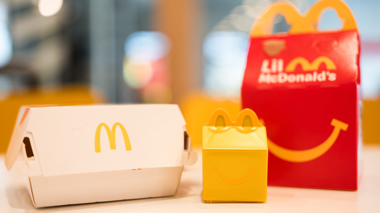 A McDonald's Happy Meal on a table