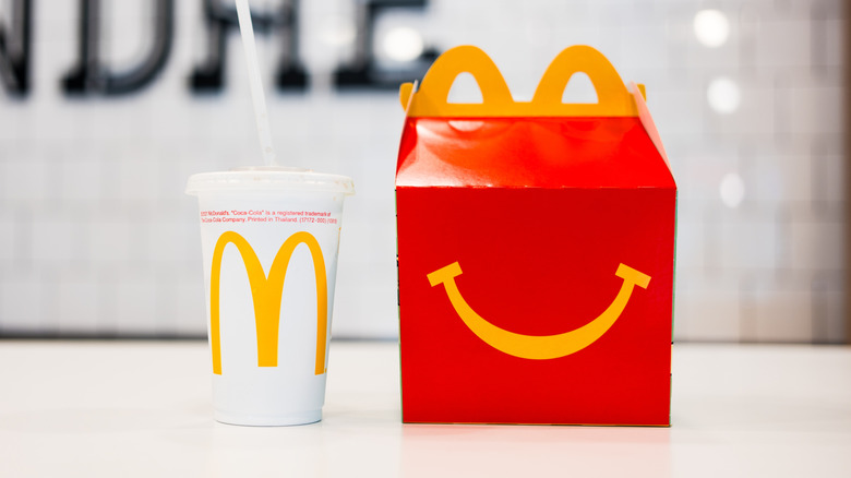happy meal and a drink