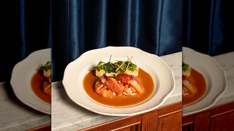 Delmonico's lobster newburg dish