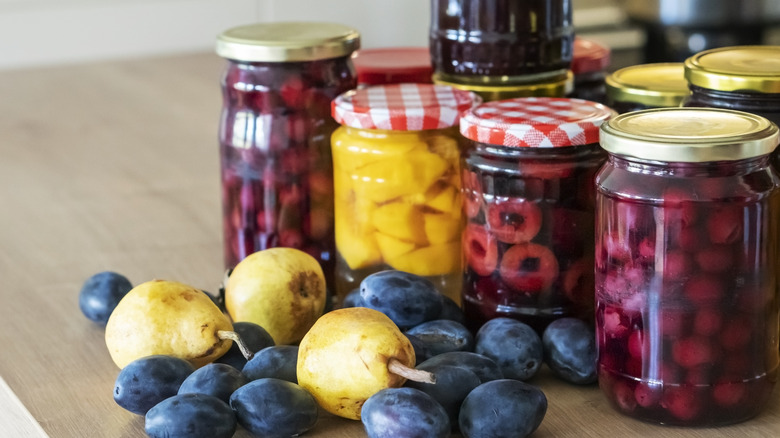 jars of fruits